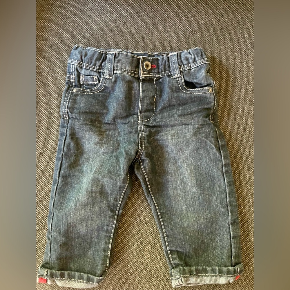 Obaibi Skinny Dark Wash Jeans Size 12-18 months